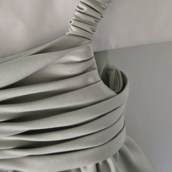 Azazie Cutie Pie Flower Girl Dress, Size 2, Sage color. Gorgeous! - Picture 6 of 12